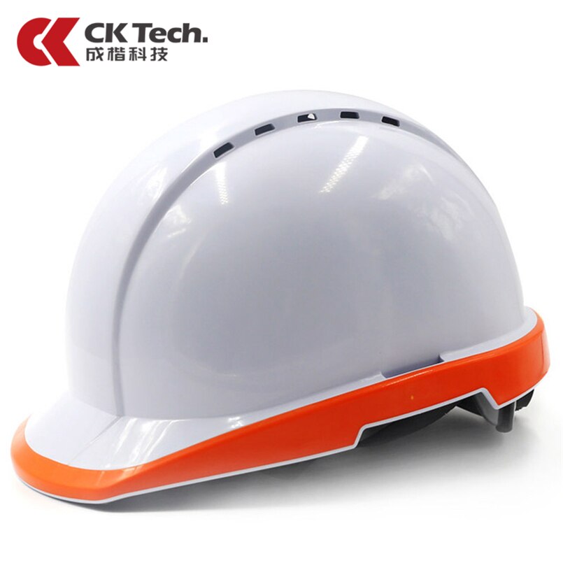 CK Tech.Safety Helmet Fluorescent Hard Hat Construction Work Cap Protective Helmets Breathable Labor Engineering Rescue Helmet