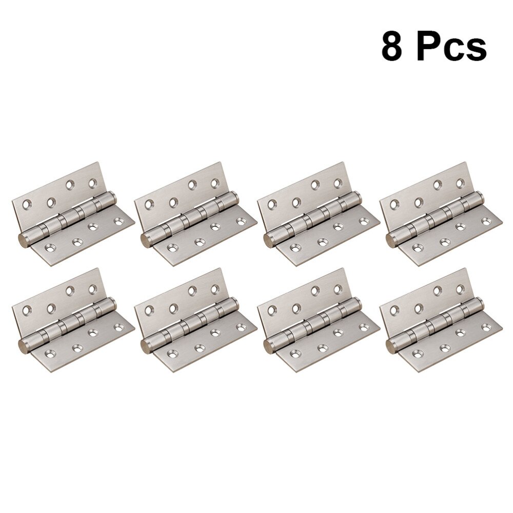 32pcs 1.5 Inch Door Hinge Stainless Steel Flap Hinge Back Flap Backflap Hinge Drawer Butt Hinge (Silver)