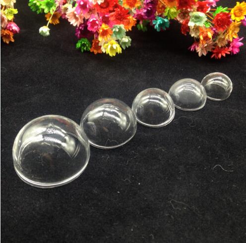 100 stks Halfrond glas dome cover glazen flacon fles half ronde globe bubble voor diy ambachtelijke sieraden accessoires