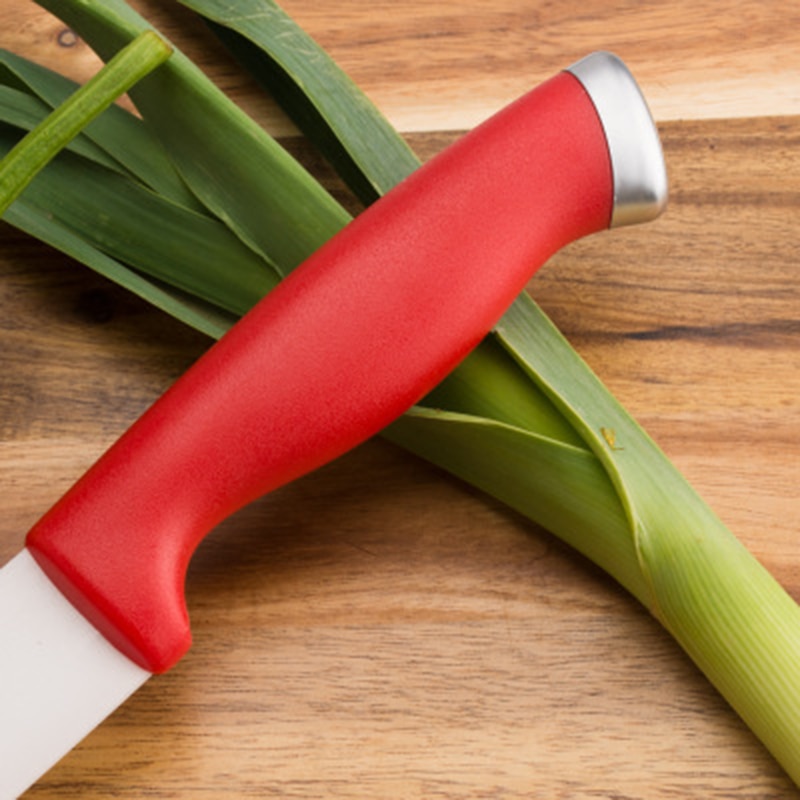 Keramische Messen keukenmessen 3 4 5 6 inch koksmes Baby extra voedsel mes wit zirconia blade Rood handvat