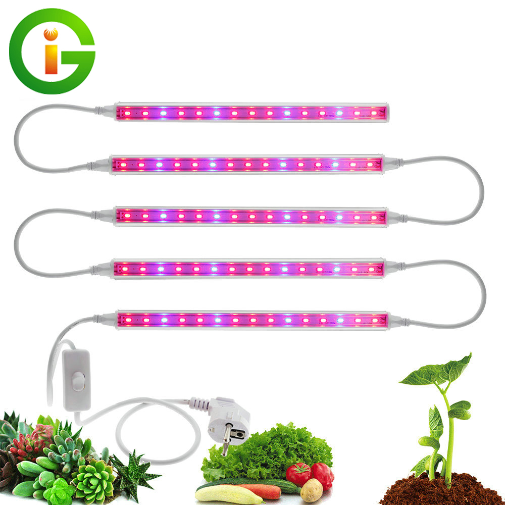 Wachsen LED-Licht AC85-265V T5 Röhre voll Spektrum LED Phyto-Lampe Innen Wachstum Bar Licht für Aquarium Gewächshaus Gewächszelt 5Stck / viel