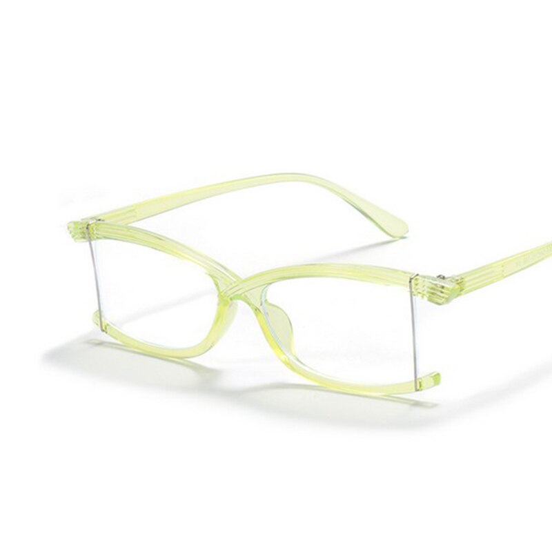 Imwete-gafas irregulares con montura para hombre y mujer, lentes ópticas con luz azul, sin montura, transparentes,