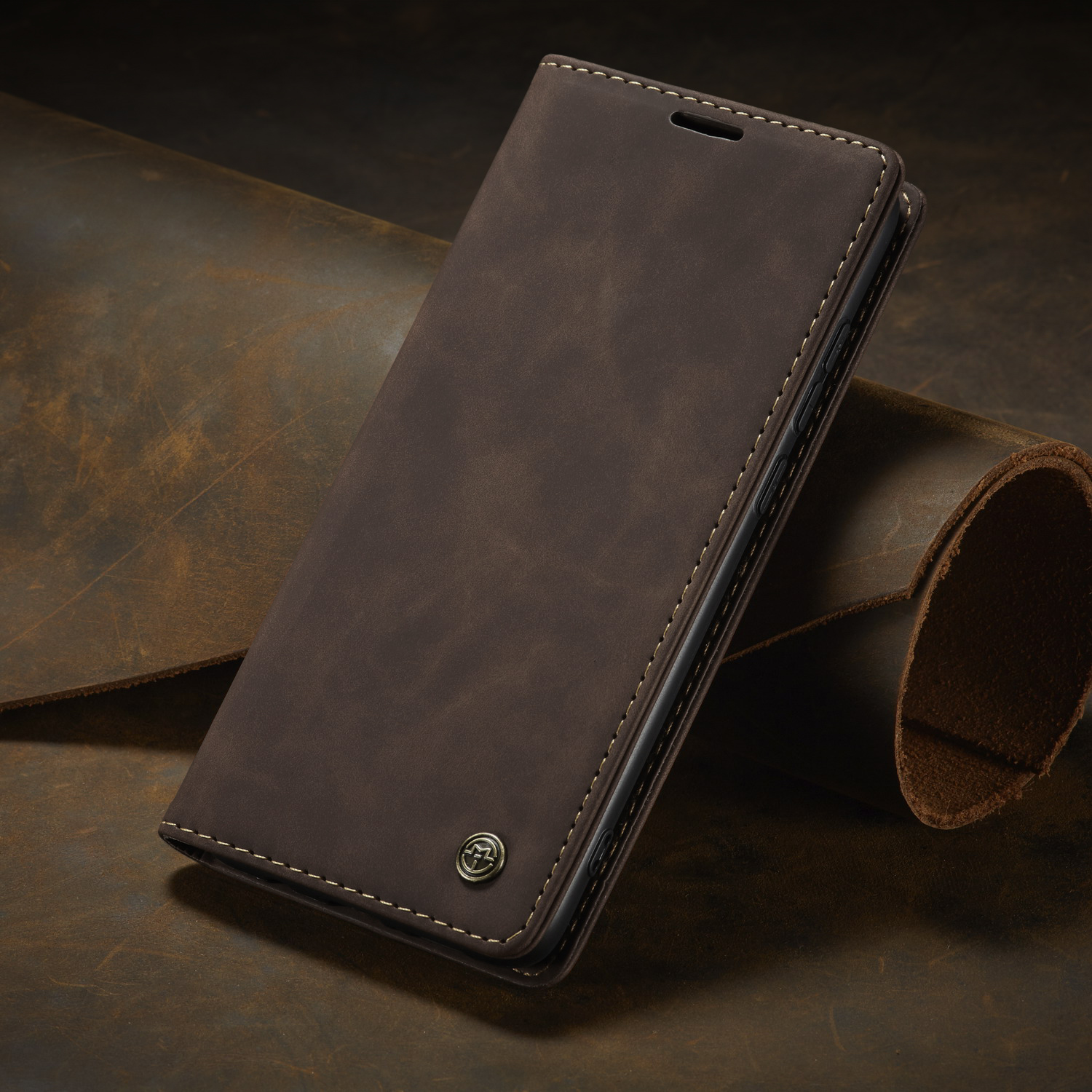 Redmi Note 8 Case Portemonnee Fundas Voor Xiaomi Redmi Note 8 Pro 8Pro Note8 Cover Luxe Pu Leather Flip Magnetische stand Coque Behuizing: Redmi Note 8 Pro / coffee