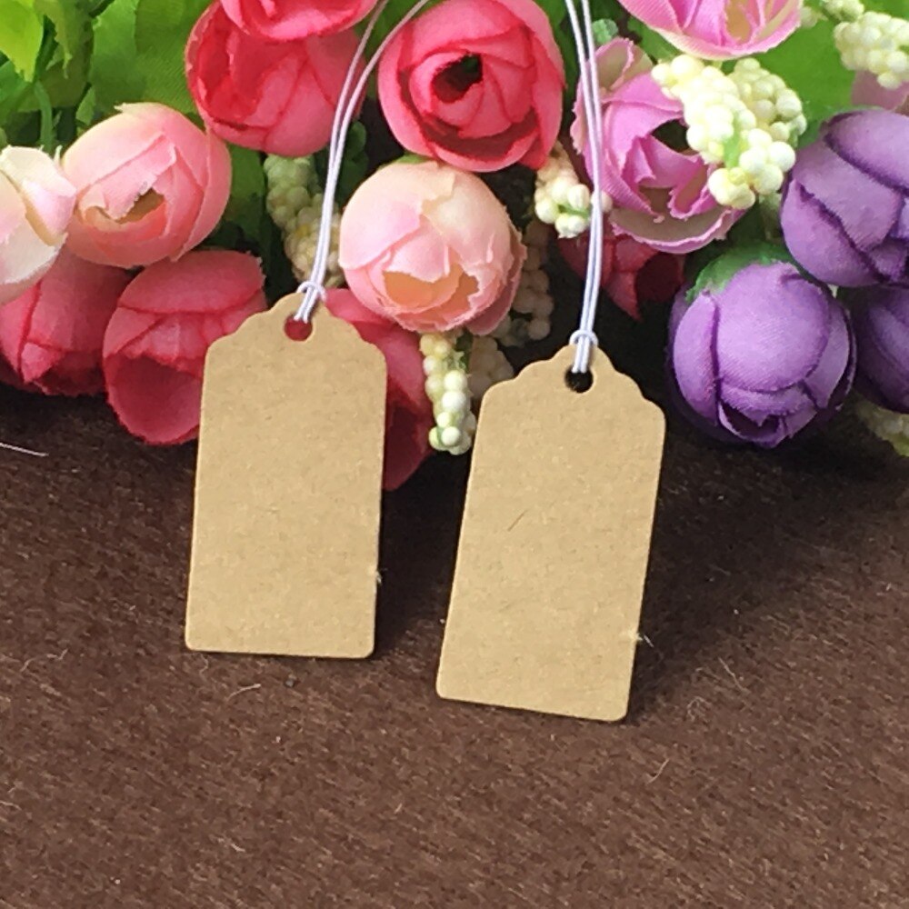 Tarjetas de papel de boda diy, etiquetas colgantes de papel Kraft, etiquetas de precios, etiquetas de embalaje para , caja, joyería, ropa, flores, plantas, 200 piezas