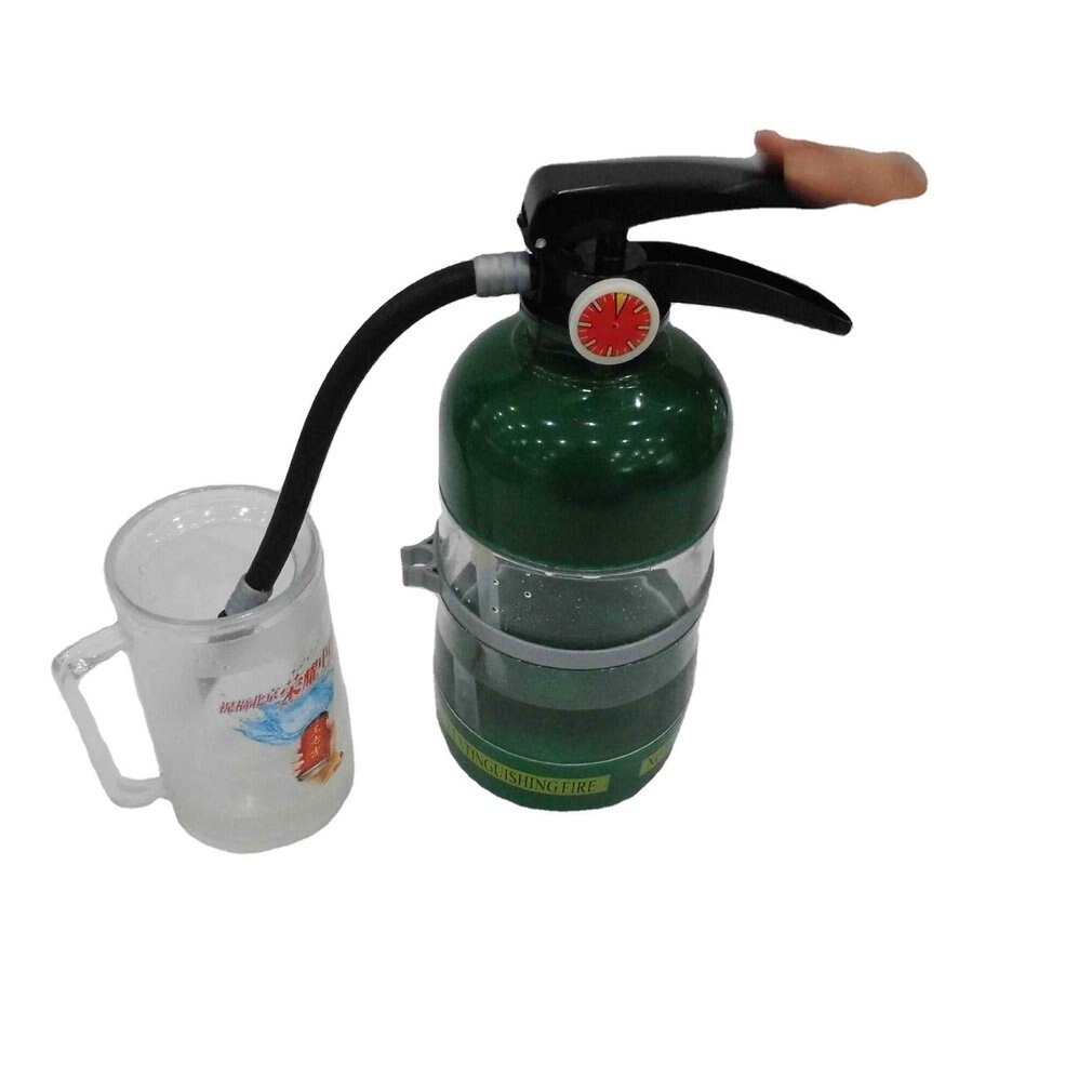 1set Fire Extinguisher Shape Water Beer Dispenser Alcohol Liquid Soft Drink Beverage Dispenser Machine Water Bottles Bar Tools