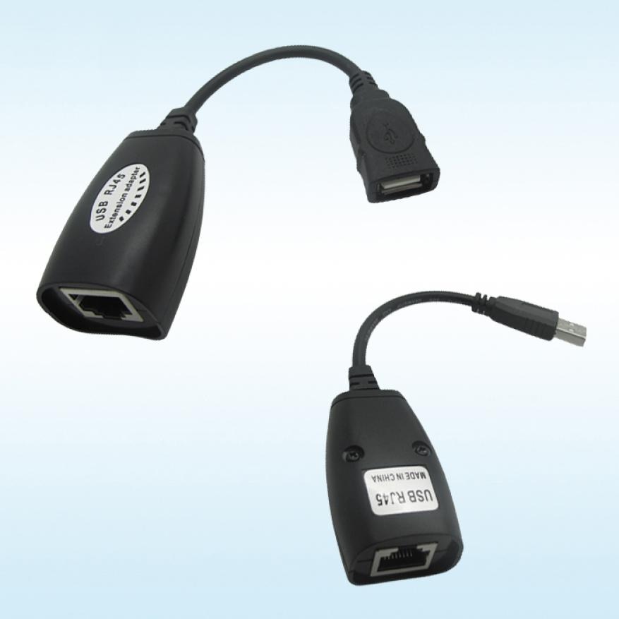 USB UTP Extender Adapter Over Enkele RJ45 Ethernet CAT5E 6 Kabel 150ft JUL20