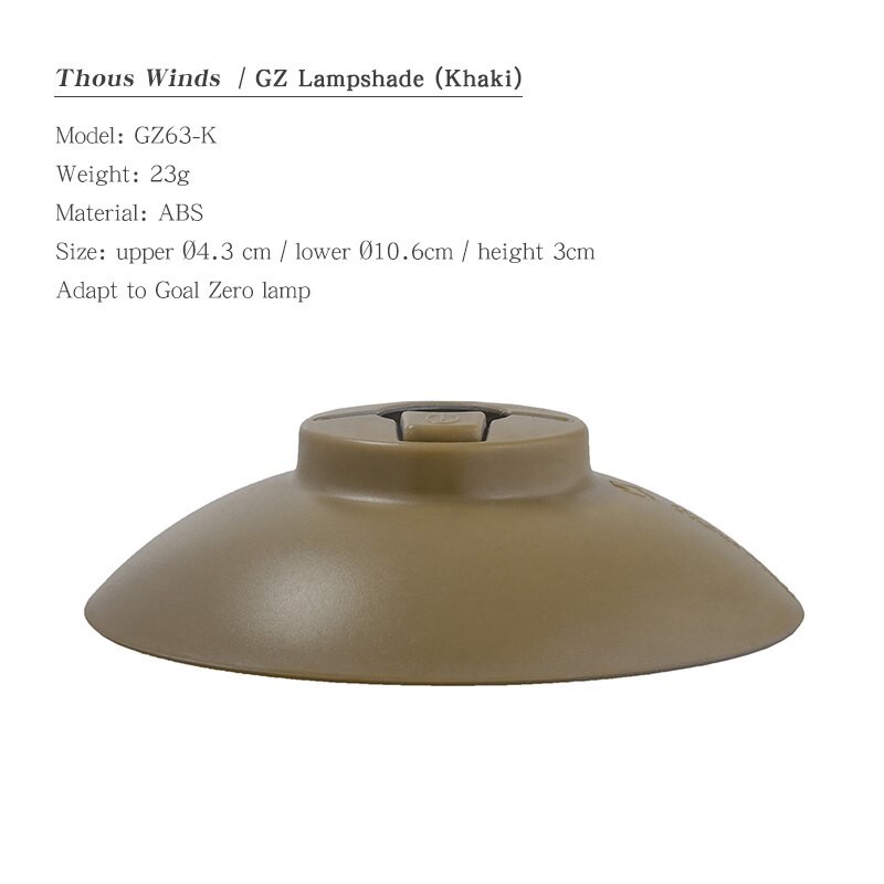 Thous winds thous winds diy lampeskærm til goal zero lighthouse micro flash lampe skærm cover: F