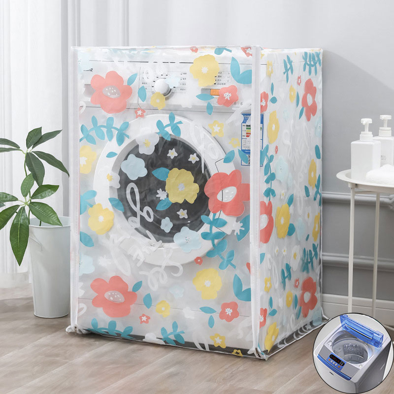 Top Loading Front Loading Washing Machine Cover for Drum Washing Machine Waterproof Case Dust Cover for Pulsator Washing Machine: Yellow / flip