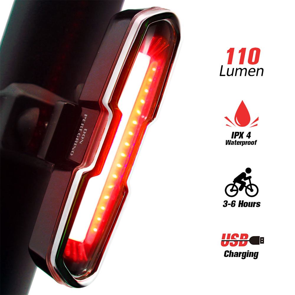 B1 110 Lumen Hoge Helderheid Rood Achterlicht Fiets Licht, Krachtige Led Fiets Achterlicht Usb Oplaadbare Voor Fietsen Veiligheid