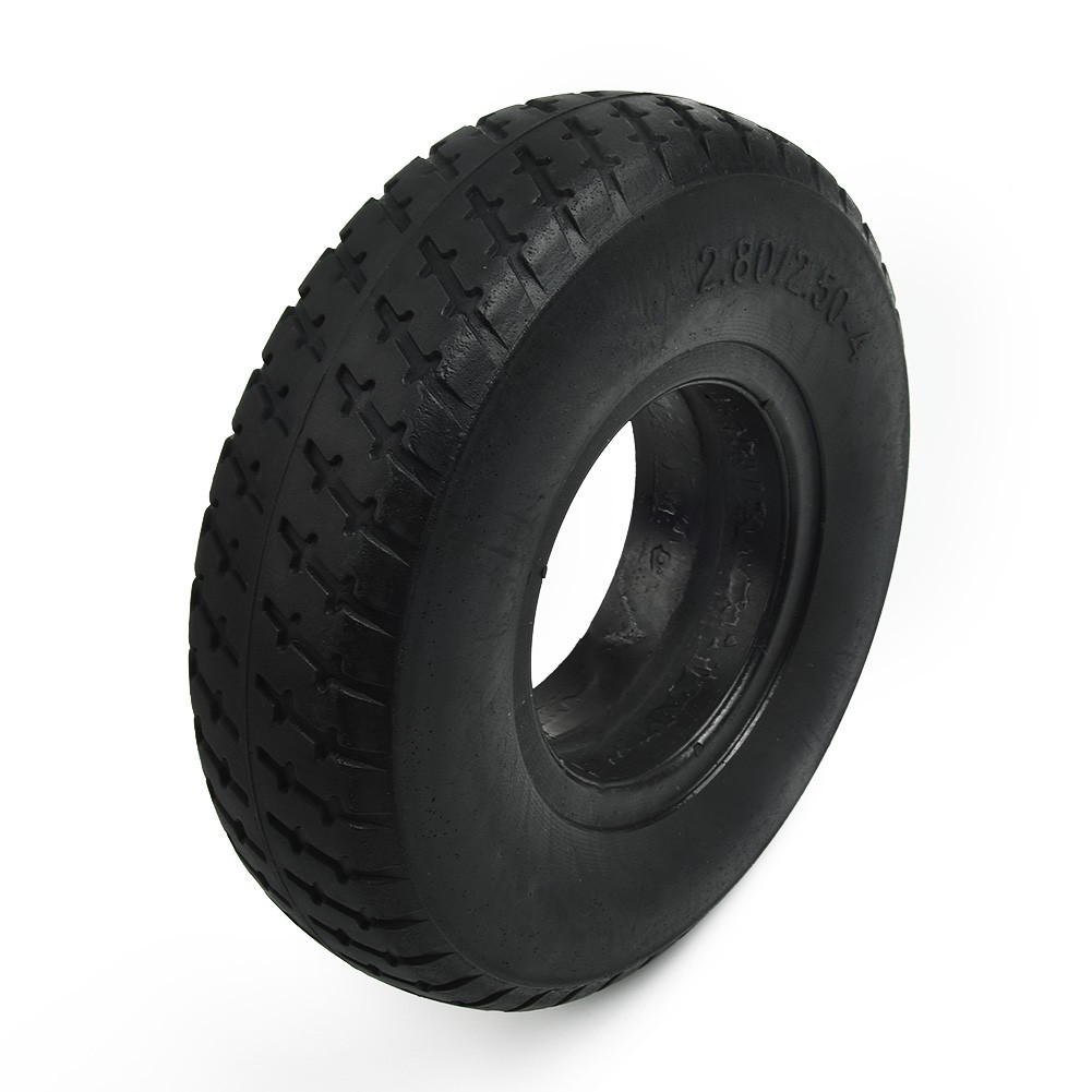 Batterij Auto Effen Band 2.80/2.50-4 Oudere Scootmobiel Niet-inflatende Band Polyurethaanrubber 1pc Praktisch Nuttig