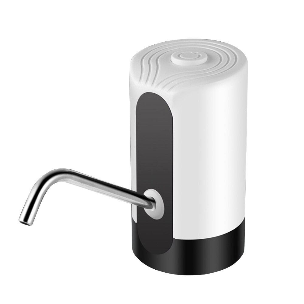 Vanndispenserpumpe bærbar automatisk usb-frakt elektrisk vannpumpe-dispenser gallon drikkeflaske automatisk bryterpumpe: Hvit