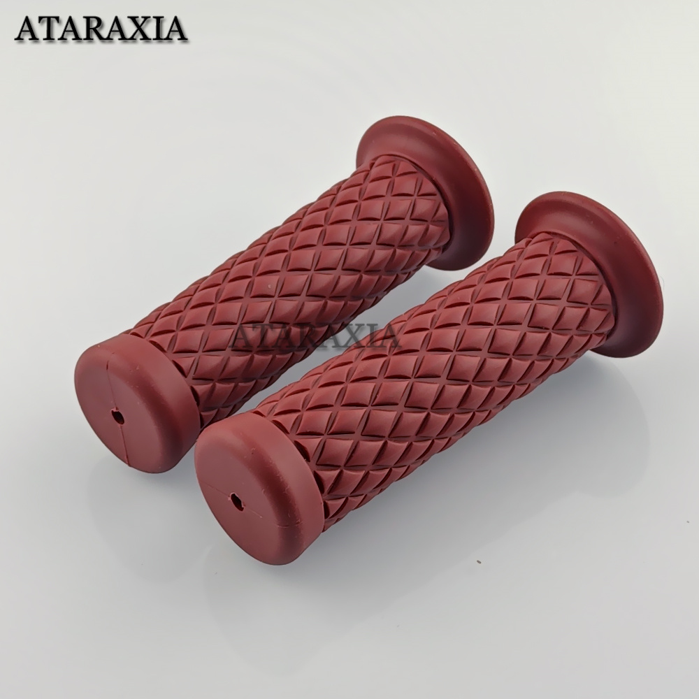 7/8 "22mm/24mm Universale Del Motociclo Manubrio Grip In Gomma Antiscivolo Maniglia Bar End Grip Per Scooter Bicicletta Bici moto