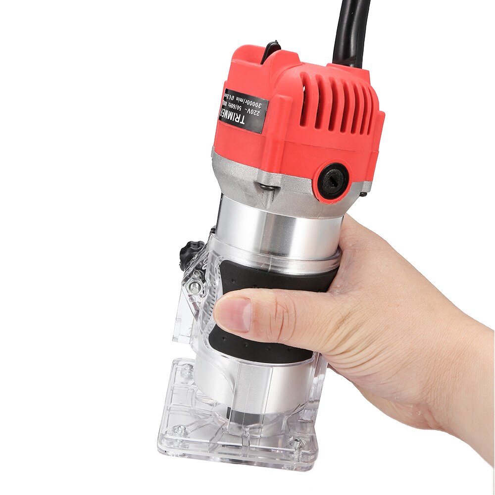 800W Woodworking Electric Trimming Machine Engraving Electromechanical Wood Milling Slotting Machine Europe standard adaptor