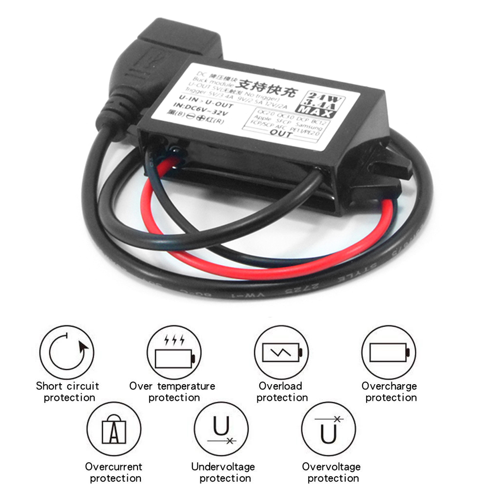 24v A 12v Dc / Dc Paso Abajo Convertidor De Potencia | Cuotas Sin Interés