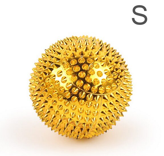 Boule de Massage magnétique, thérapie de la fasciite plantaire, relaxation des doigts, des pieds, du corps, Massage des muscles, soulagement de la pression, outil de santé, 1 paire: Gold S
