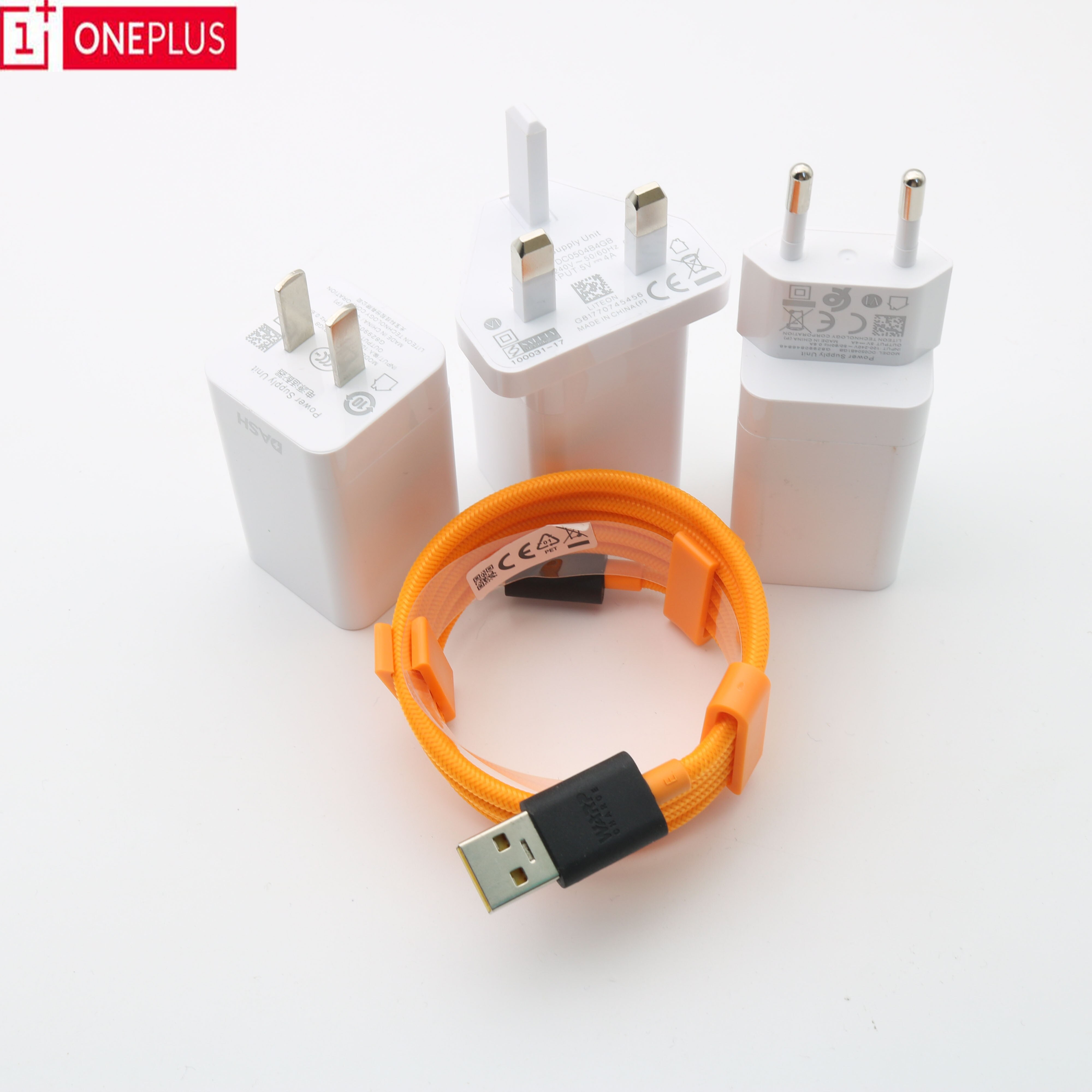 Original 5V/4A Dash Charger USB Fast Charging Adapter 1M USB Dash Cable For Oneplus 3 3T 5 5T 6 6T 7 7T Pro