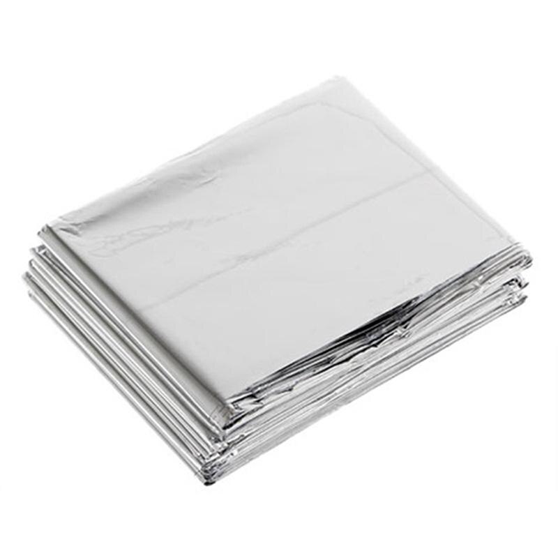 Láminas de aluminio para mantener el calor, película Mylar reflectante multiusos, manta fina, suministros de casa verde para tienda de casa, 5 uds./6 uds.