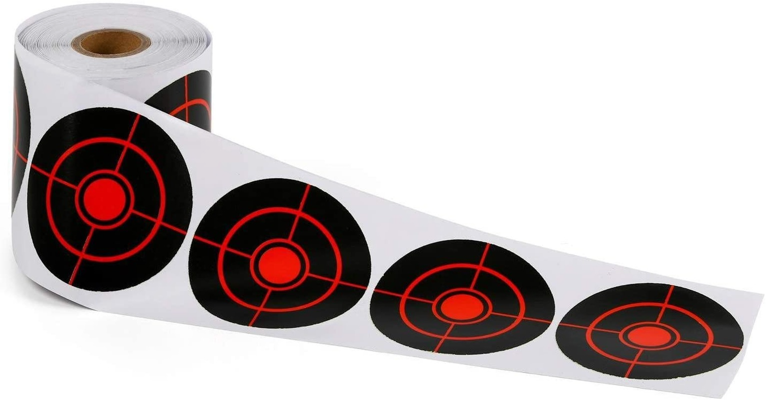 100pcs/250pcs 3 Inch Shooting Splatter Target Stickers Roll 7.5cm Adhesive Reactive Targets Stickers Paper Targets