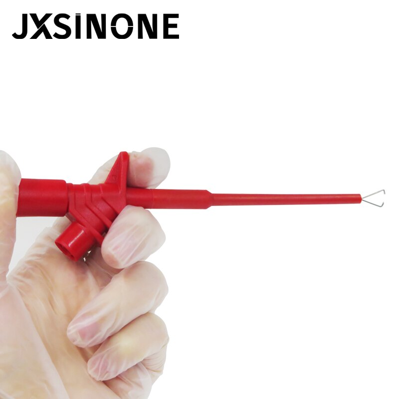 JXSINONE P5004 2PCS Insulated Quick Test Hook Clip High Voltage Flexible Testing Probe