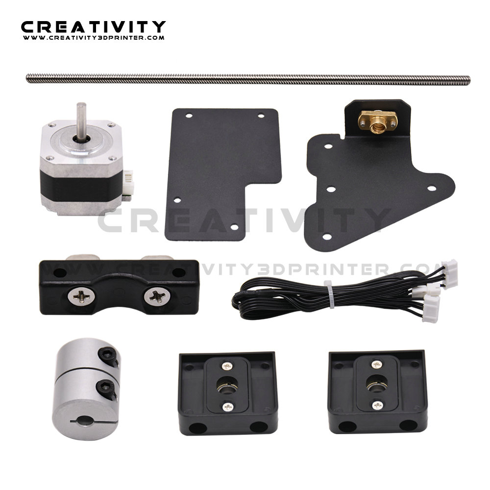 Ender 3 Dual Z-axis Upgrade Kit with Lead Screw and Stepper Motor MK8 Nozzle for Ender 3 pro Ender 3V2 3D Printer All Metal kit