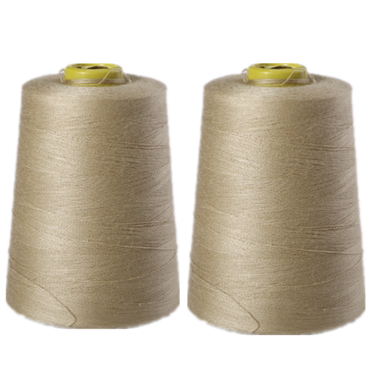 1Pcs 8000 Yards Polyester Thread Sewing 19 Colors Optional: Khaki 1pcs