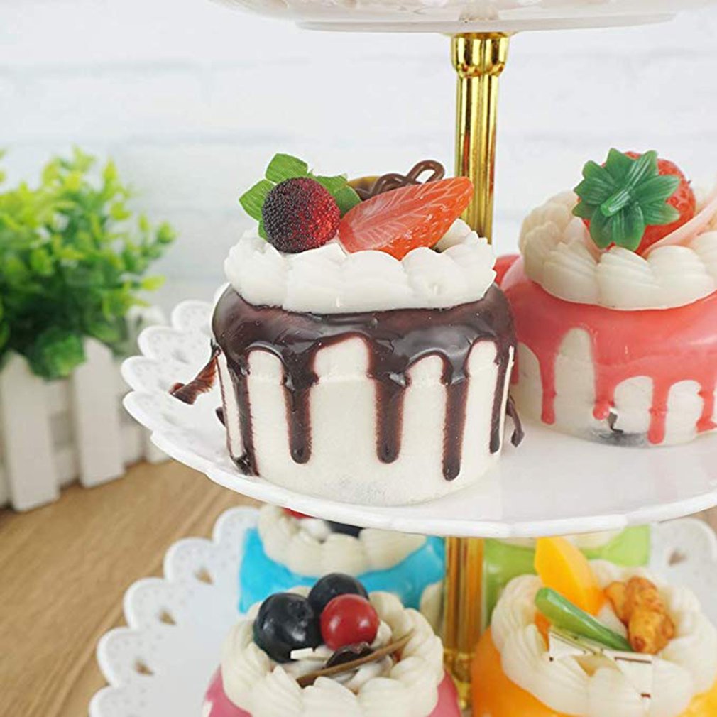 European Fruit Plate Three-Layer Snack Rack Living Room Fruit Bowl Wedding Cake Rack Birthday Cake Rack Candy Rack