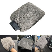 Gray Plus Velvet Fiber Car Wash Gloves Car Cleaning Tool Home Use Multi-function Cleaning Brush Car Detailing