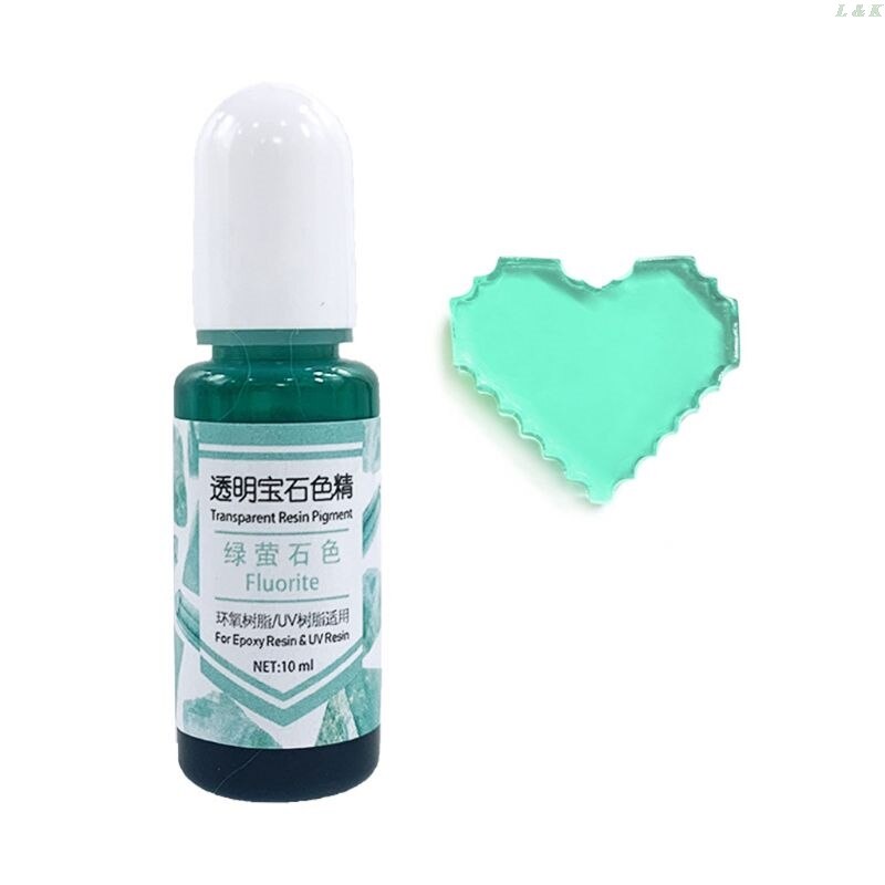 24 couleurs époxy UV résine gemme Pigment résine liquide colorant bricolage résine Art fabrication de bijoux: 11