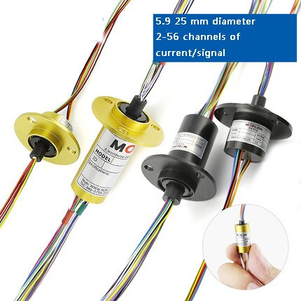 Miniature slip ring conductive ring miniature rotating conductive slip ring 2, 4, 6, 8, 10, 12, 24 way cap slip ring