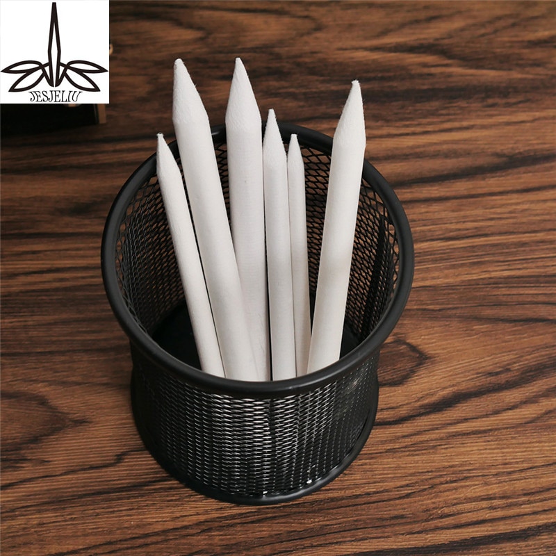 6 uds. Pincel para bocetos, pincel para difuminar, pincel para bocetos, bolígrafo dibujo artístico, papel de lija, lápiz, herramienta para dibujar