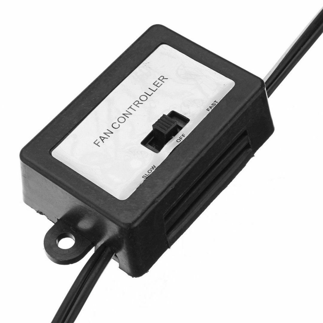 8 INCH 12/24V Car Van Home 2 Speed Airflow Fan Summer Electric Cooling With Clip Universal