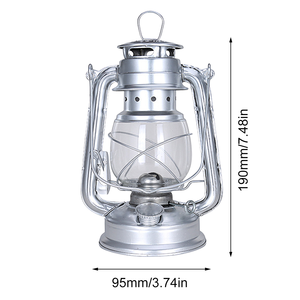 Vintage Kerosene Lantern Hurricane Lantern Metal Kerosene Lantern urricane Table Lamps with Handle for Camping Home Patio Lamp: Blue