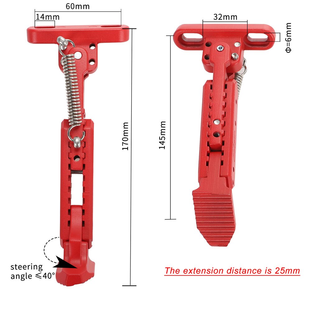 Ulip Elektrische Scooter Kickstand Uitschuifbare Voetsteun Scooter Side Parking Stand Voor M365/Pro/PRO2/Essentiële Lite/1S/Max G30