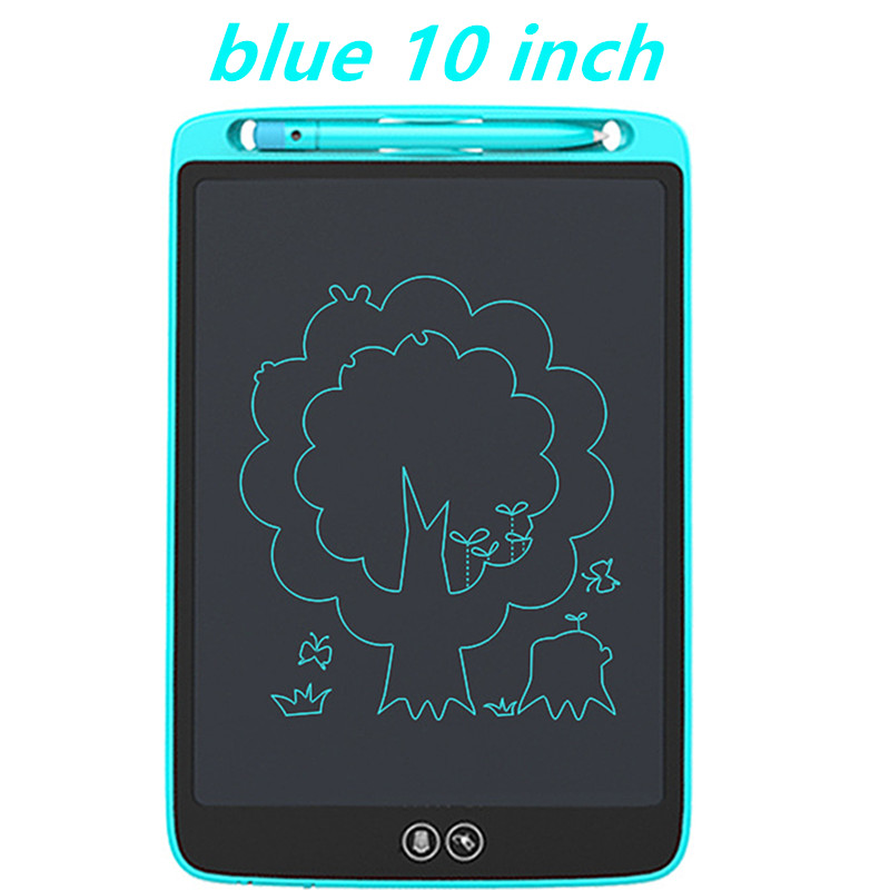 12" 10 "8.5 " LCD Writing Tablet Electronic Graphic Tablet For Drawing Art Light Drawing Board Digital Tablet Drawing Pad: blue 10 inch