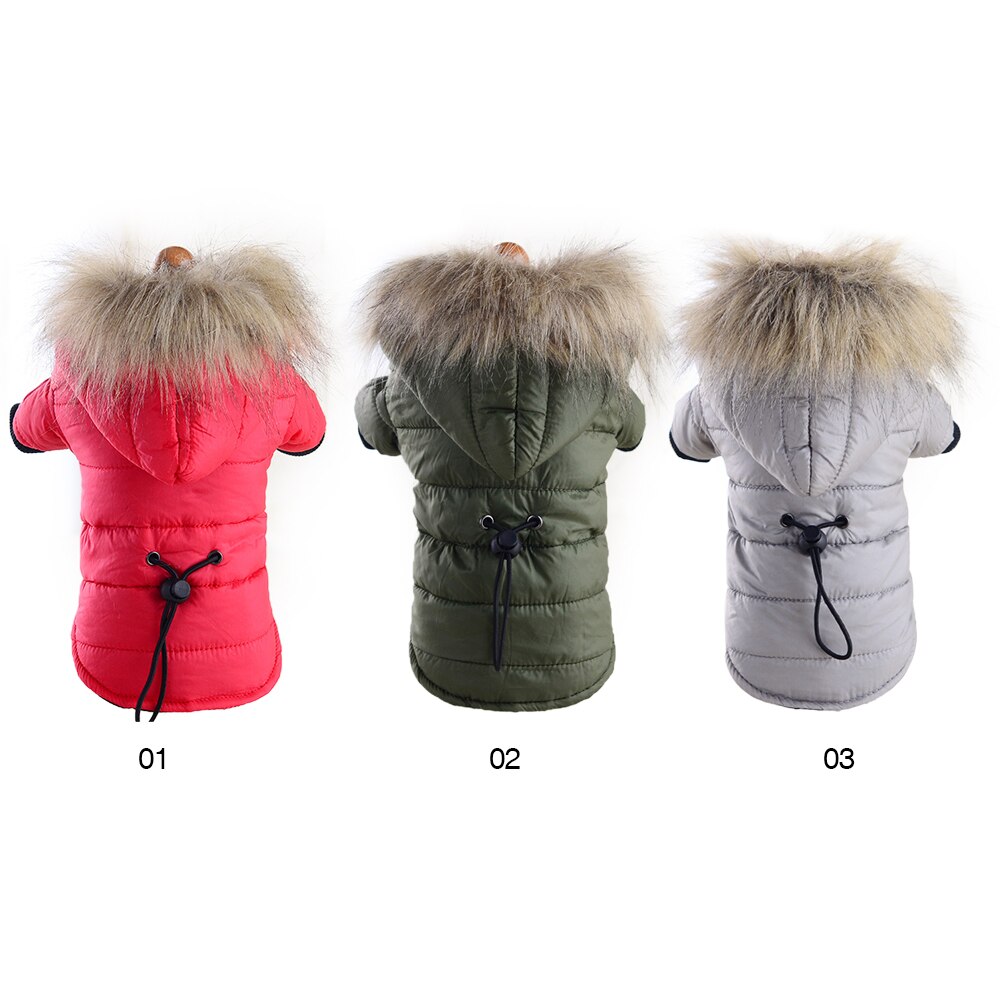 Haustier Hund Mantel Winter warm Hund Kleidung Für Weiche Pelz Haube Welpen Jacke Kleidung Für Chihuahua Kleine Große Hunde