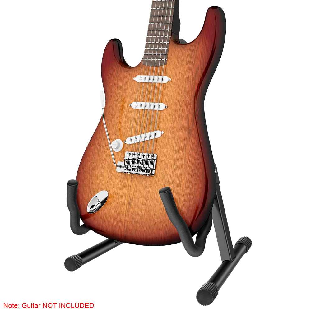 Guitar Stand A Frame Foldable Universal Fits All Guitars Acoustic Electric Bass Stand Black