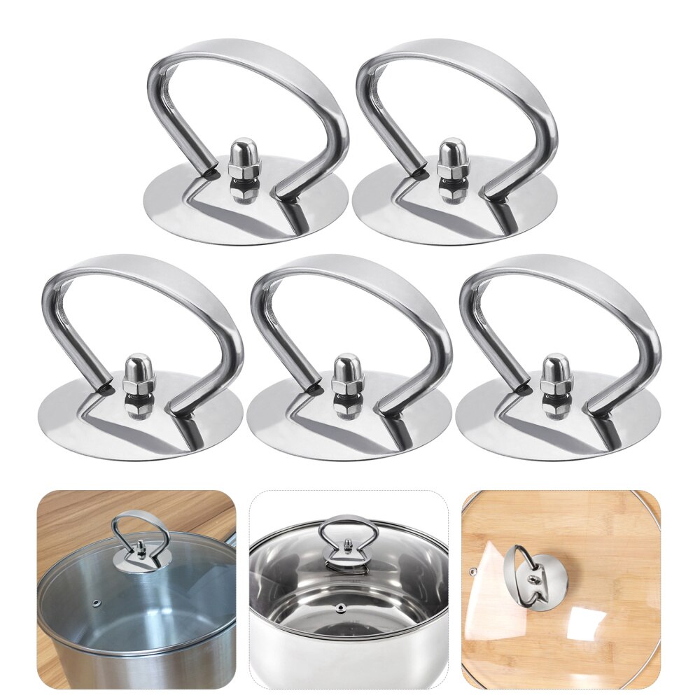 5Pcs Pot Grip Knop Keuken Koken Pot Handvatten Pot Deksel Cover Knoppen Vervanging Universele Keuken Vervanging Keuken Accessoires: Default Title