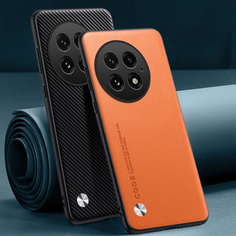 Luxe PU Lederen Case Voor OnePlus 13 5G Achterkant Matte Siliconen Schokbestendige Bescherming Telefoon Case Voor Een Plus 13 OnePlus13