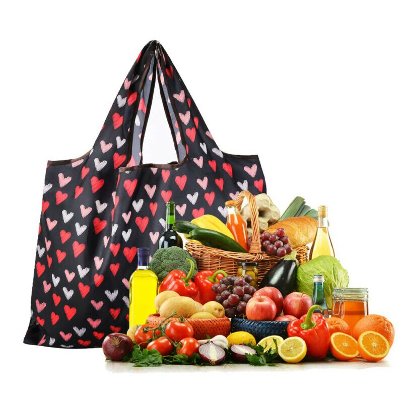 Waterdichte opvouwbare schoudertas shopper herbruikbare tas strand boodschappentas reistas 58*68cm