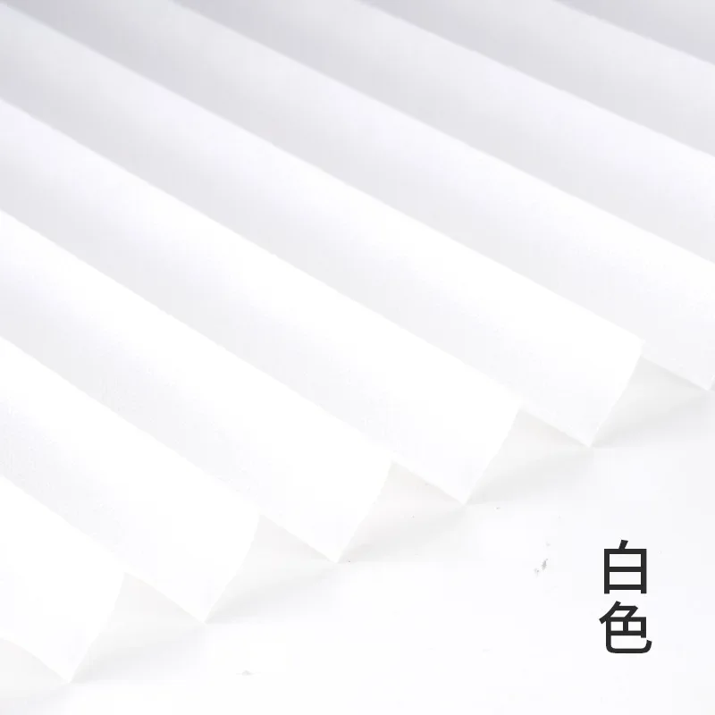 Selbstklebende Verdunkelungsjalousien für Fenster, Faltenjalousien, kabelloser Schatten, Lichtfilterschirme für Badezimmer, Küche, Büro, Vorhang: 20 "W x 48" L / Weiß