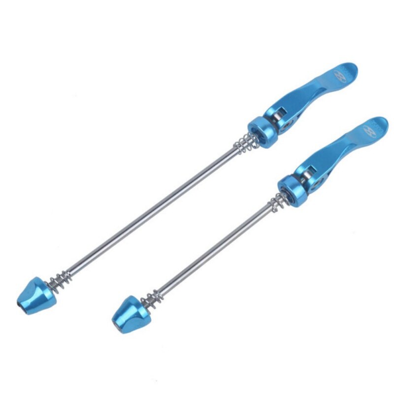 Road Bike Clip Lever Axle Bicycle Wheel Hub Skewers Front Rear Quick Release Skewers 148/185mm Quick Release Bicycle Wheels Lock: blue