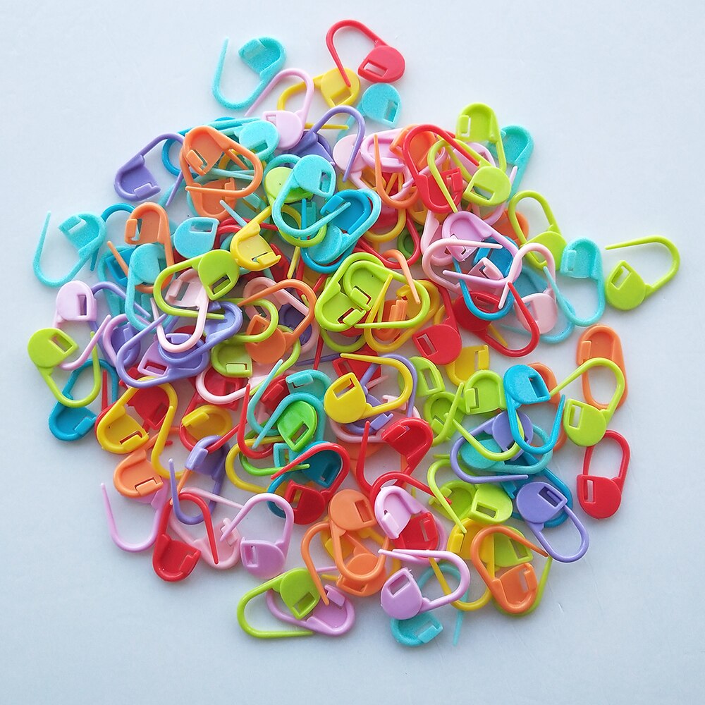 50 Stuks Mix Kleur Plastic Hars Kleine Clip Locking Stitch Markers Haak Klink Breien Gereedschap Naald Clip Haak Naaien Tool