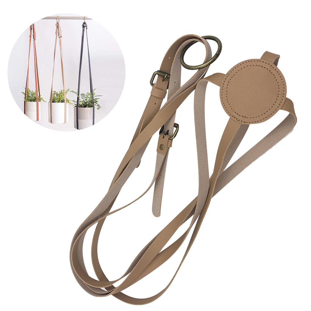 Leather Plant Hanger Holder Potted Plants Hanging Strap Modern Pot Wall Ceiling Hanger For Flower Pots Indoor Outdoor Plants