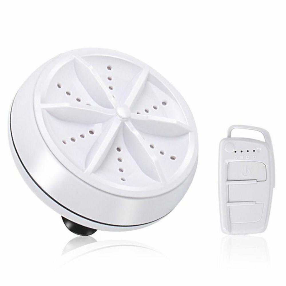 2 in 1 Ultrasonic Turbo Washing Machine Portable Travel Washer Air Bubble And Rotating Mini Ultrasonic Washing Machine: A