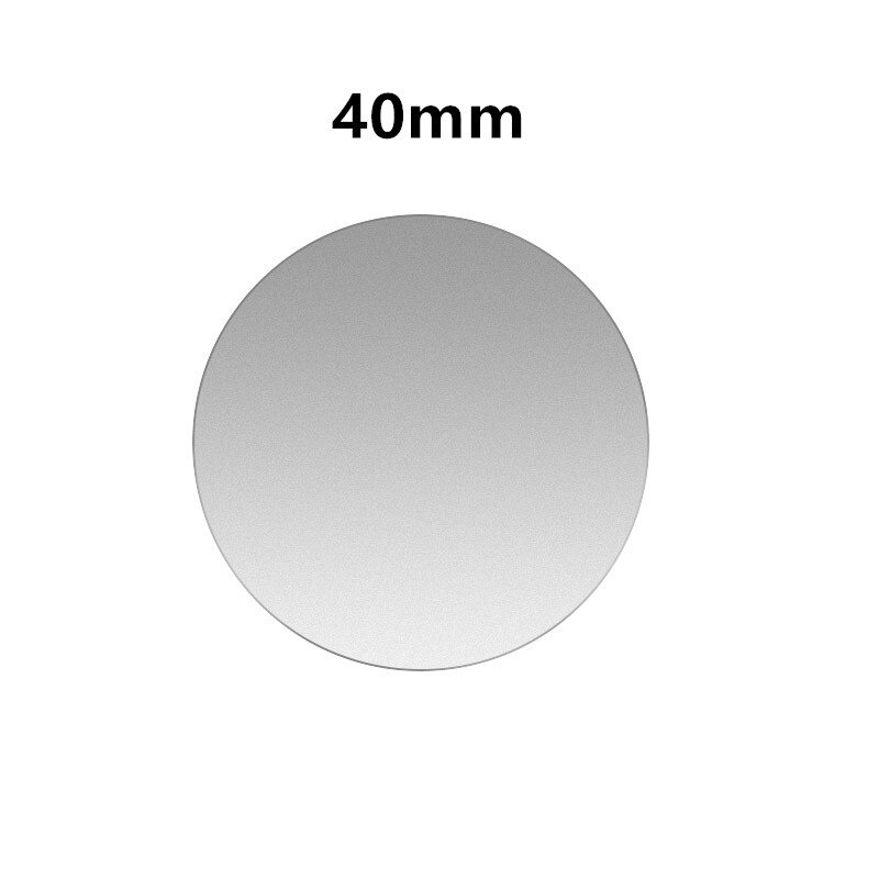 1 stücke/2 stücke/5 stücke Magnetische Metall Platte Für Auto Telefon Halter Universal Eisen Blatt Disk 3M Aufkleber Montieren Handy Magnet Ständer: 1PCS Silver 40x40