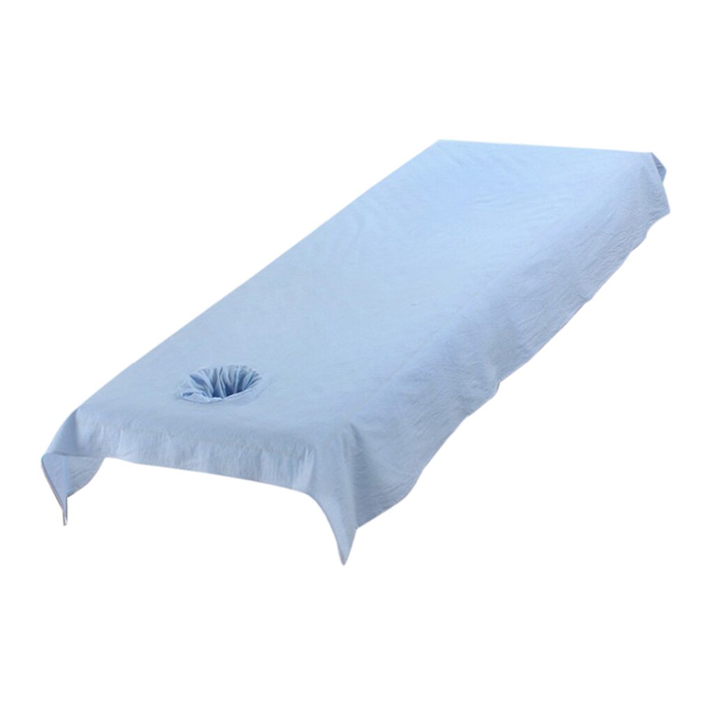 Table de Massage professionnelle en coton lavable, drap de lit, 8 couleurs, 200x120cm: Bleu