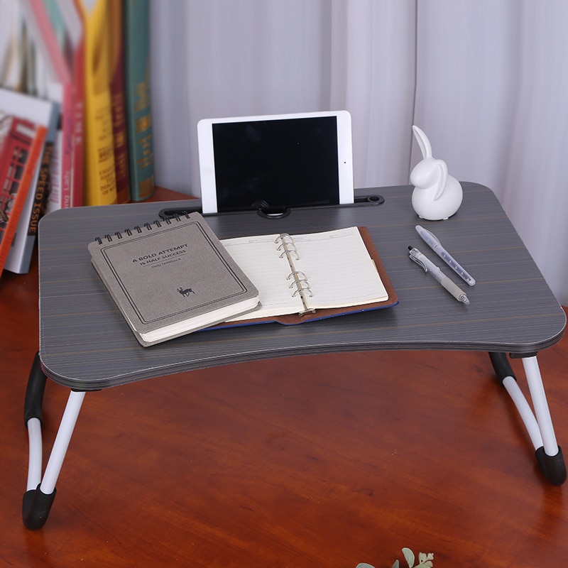 Frokost serverer sengebrett justerbar sammenleggbar med flip top og ben datamaskin desk stativ sammenleggbar laptop bord notebook skrivebord