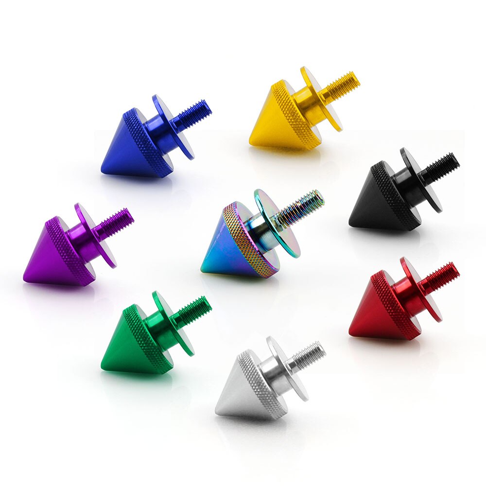 Juego de JDM-1 Universal para coche, tapas de escotilla de parachoques delantero, tornillos de liberación rápida, Tuercas de aleación de aluminio para la mayoría de los coches y camiones