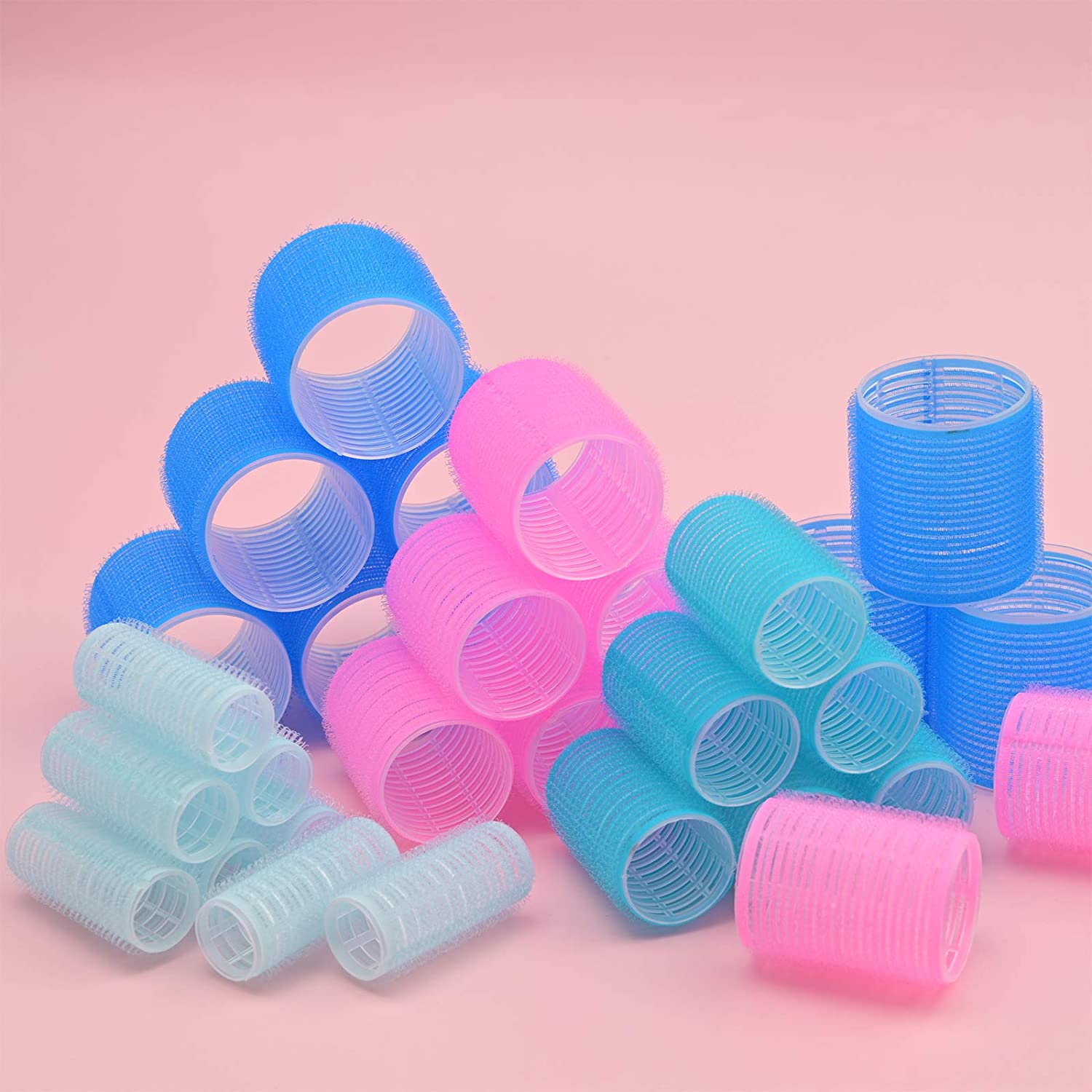 Haar Rollers Self Grip Hair Curlers 12Pcs/Pack Hair Roller Salon Hair Dressing Curlers Jumbo Size Hair Roller Sticky Cling Style