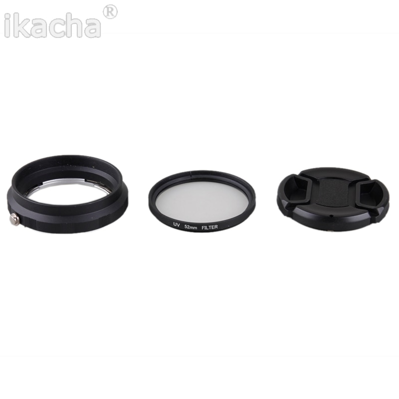 4 In1 Reverse Protection Camera Macro Lens Adapter Set For Nikon d90 d3100 d3200 d3300 d5100 d5200 d5300 Lens 52mm UV Filter